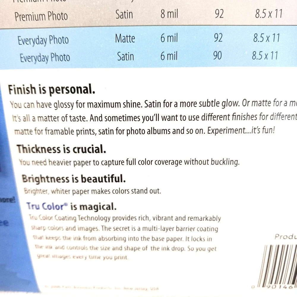 PRINT WORKS Glossy Photo Paper 8.5x11'' High‎ Quality 18 Sheets